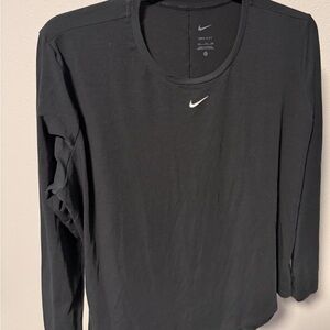 Nike Women's Black Dri-FIT Long Sleeve Tee